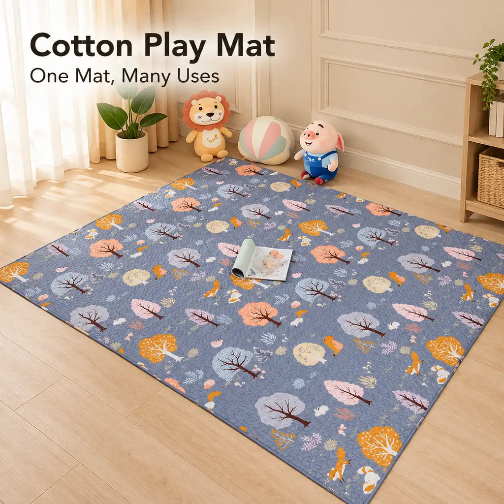 Quilted Baby Playmat with Storage