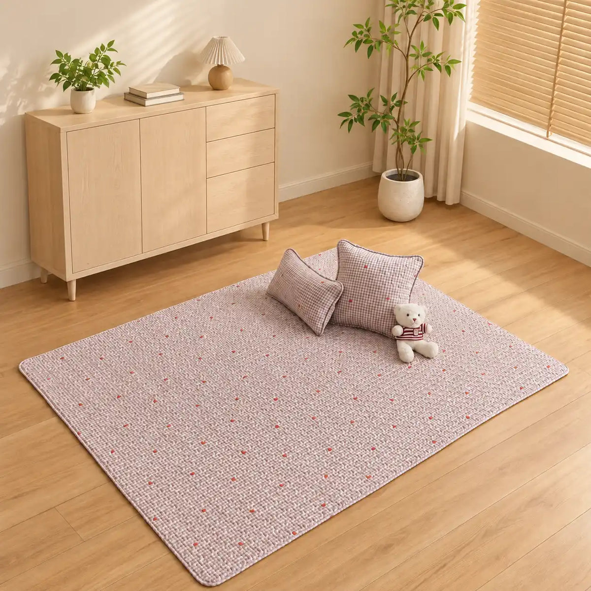 Quilted Baby Playmat with Storage