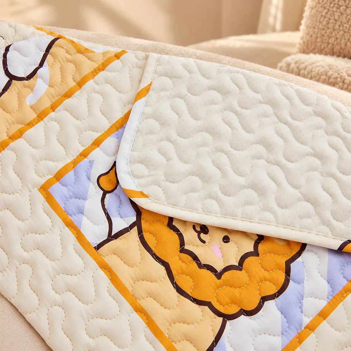 Quilted Baby Playmat with Storage