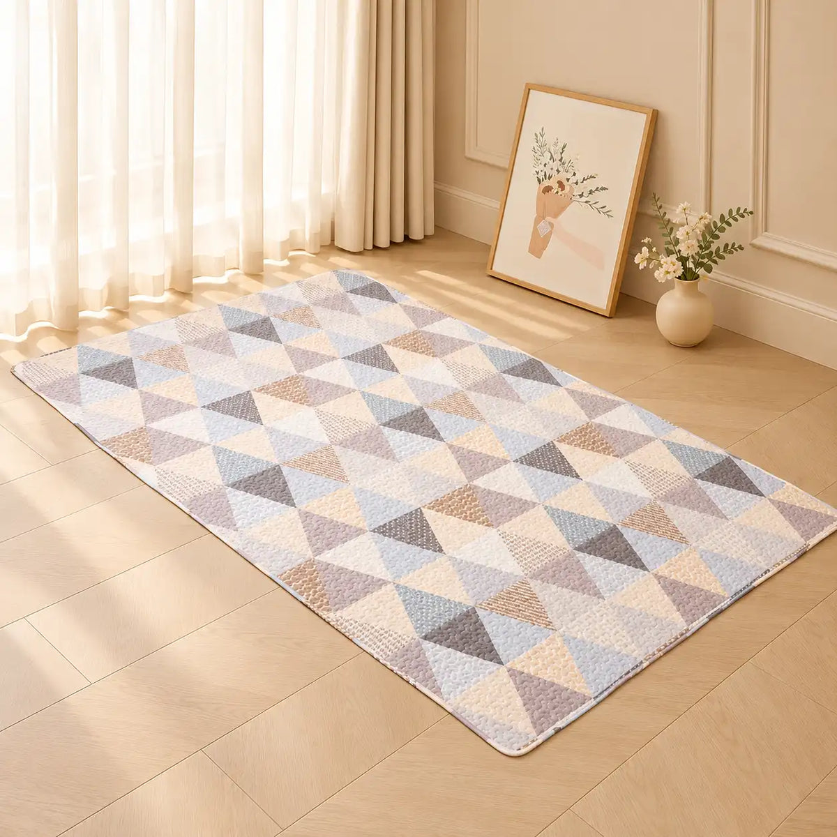 Quilted Baby Playmat with Storage