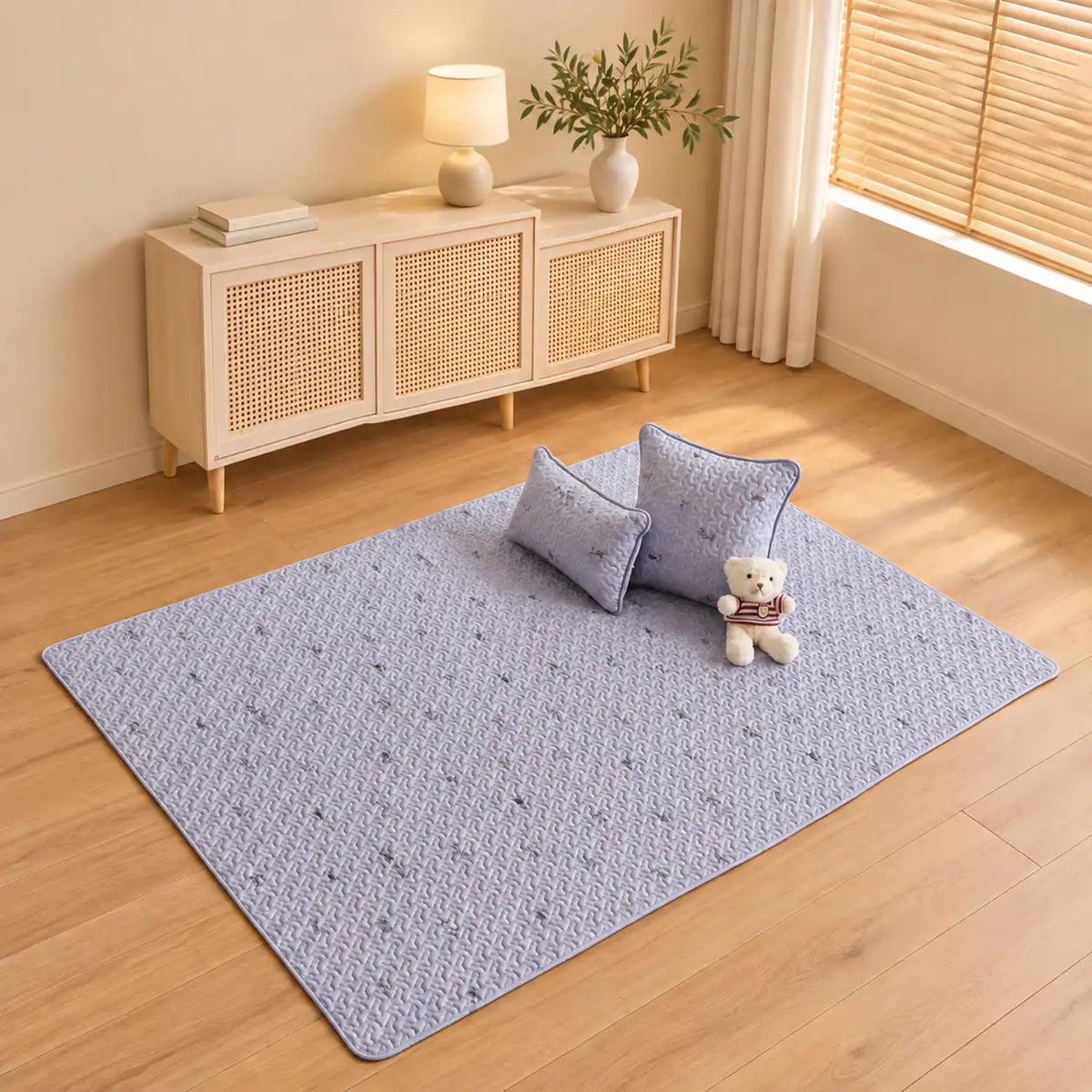 Quilted Baby Playmat with Storage