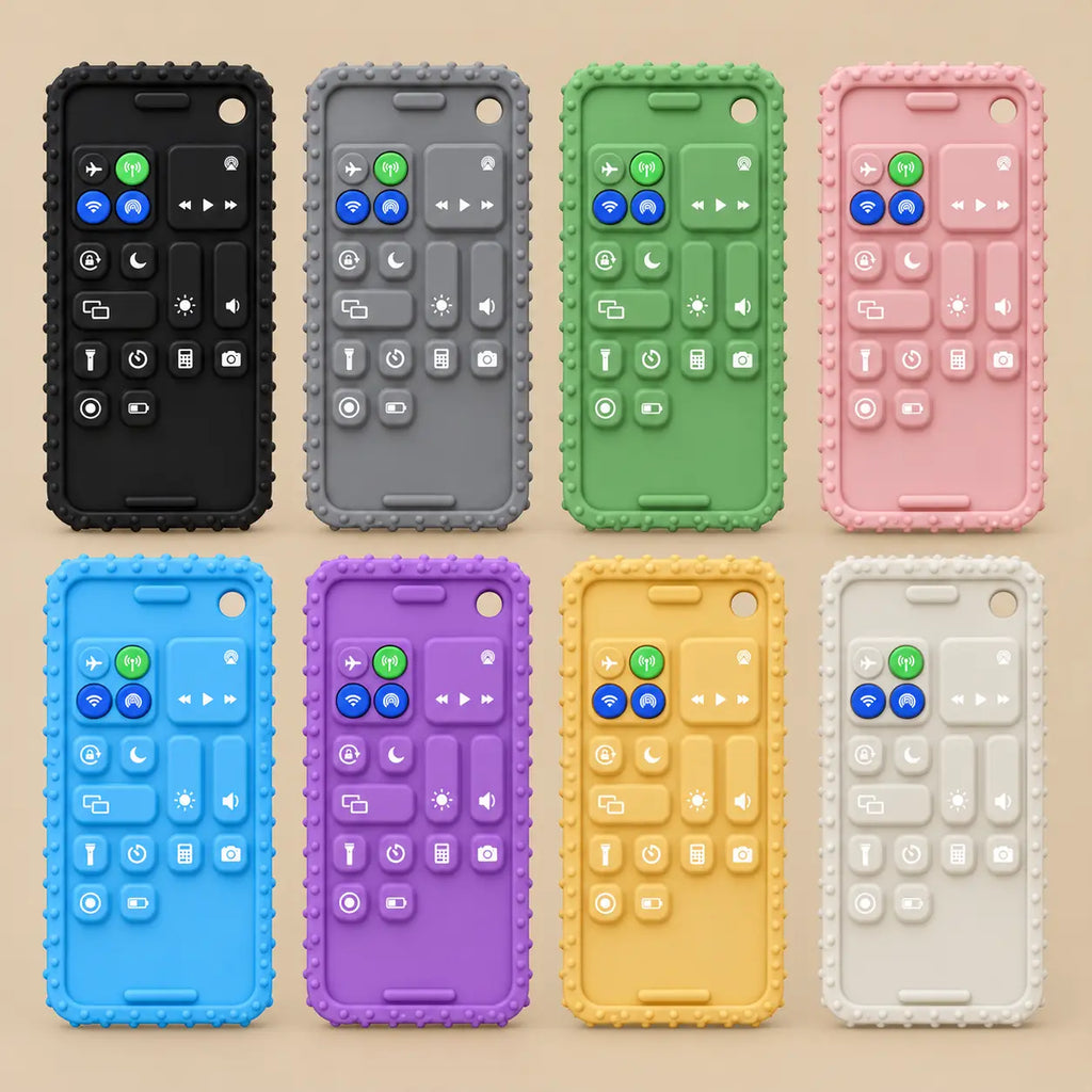 Silicone Baby Phone Teether Set