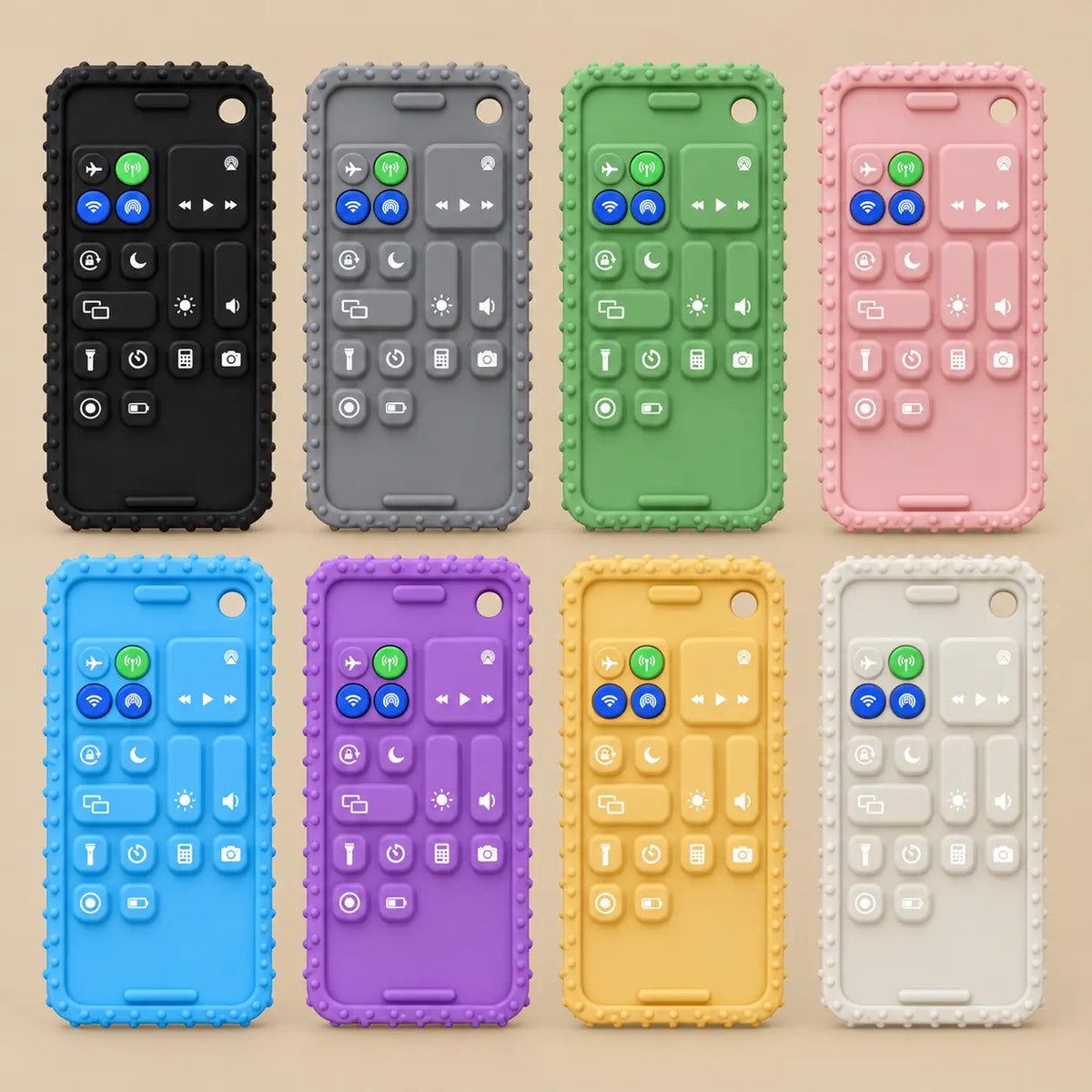 Silicone Baby Phone Teether Set