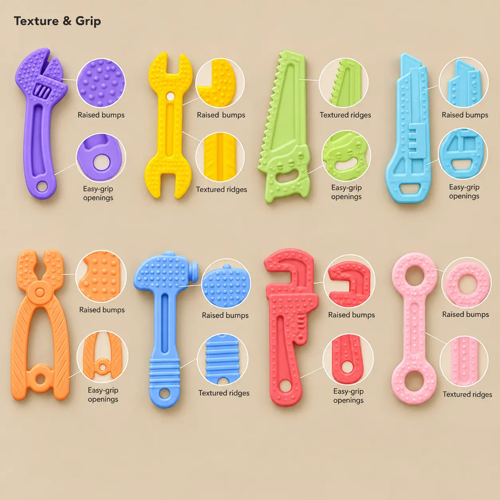 Silicone Tool Baby Teether Set