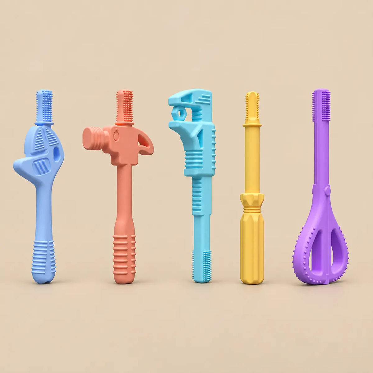 Silicone Tool Baby Teether Set