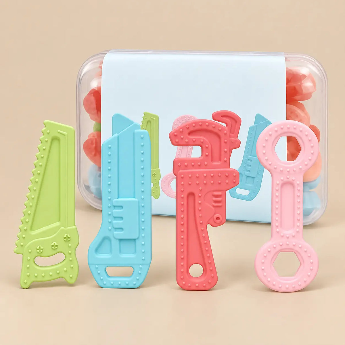 Silicone Tool Baby Teether Set
