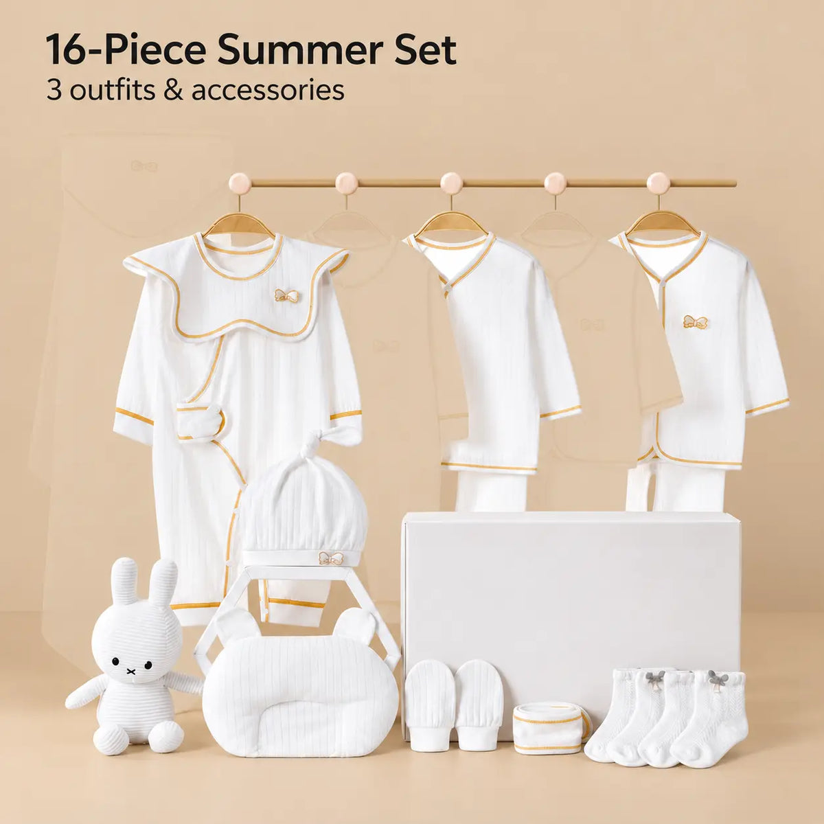 Summer Cotton Baby Clothing Gift Set