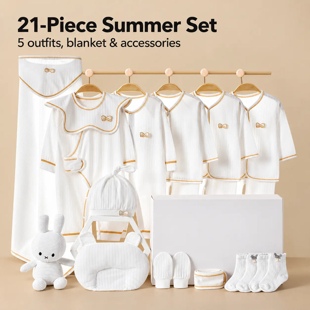 Summer Cotton Baby Clothing Gift Set