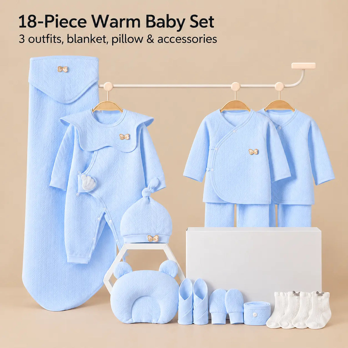 Winter Cotton Baby Clothing Gift Set