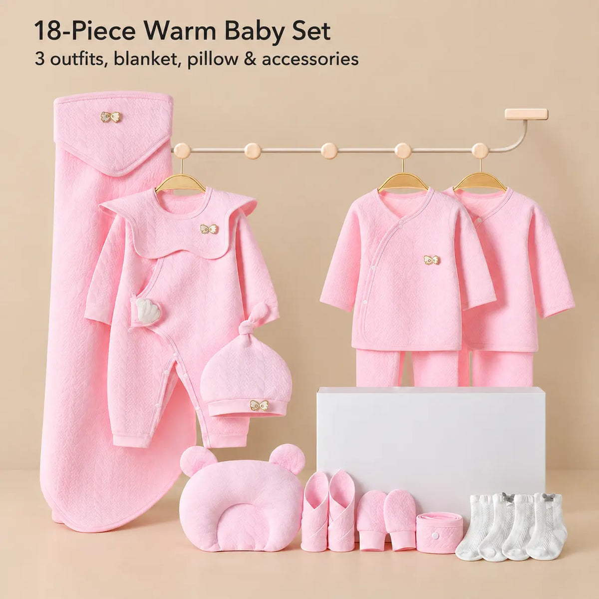 Winter Cotton Baby Clothing Gift Set